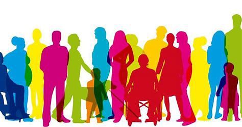 Silhouetted image of people with varying disabilities.